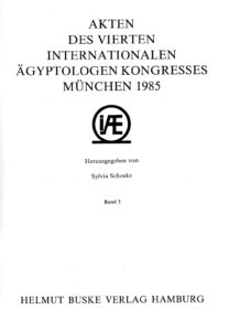 HEART-CHAPTERS IN THE CONTEXT OF THE BOOK OF THE DEAD. In: Akten des Vierten Internationalen Agyptologen Kongresses, Munchen 1985, Band 3, p. 249-259