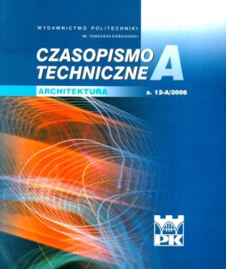 CZASOPISMO TECHNICZNE. ARCHITEKTURA