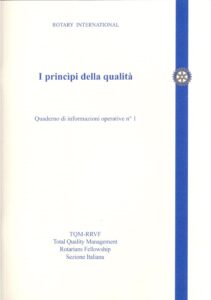I principi della qualità – Quaderno di informazioni operative n° 1