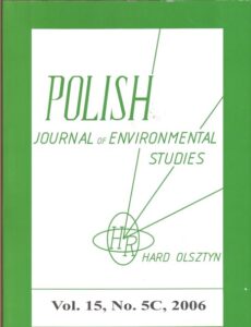 POLISH JOURNAL OF ENVIRONMENTAL STUDIES Vol.15, No. 5C, 2006