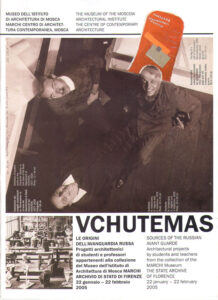 VCHUTEMAS. Le origini dell’avanguardia russa. Progetti architettonici di studenti e professori appartenenti alla collezione del Museo dell’Istituto di Architettura di Mosca MARCHI