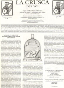La Crusca per voi. N. 38