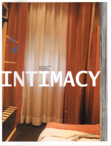 Intimacy: Beyond Media / oltre i media