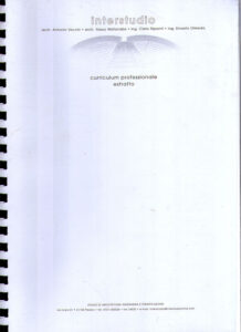 Interstudio – curriculum professionale: arch. Antonio Vecchi, arch. Yasuo Watanabe, ing. Carlo Ripanti, ing. Ernesto Olmeda