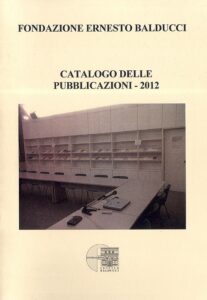 Catalogo delle pubblicazioni – 2012