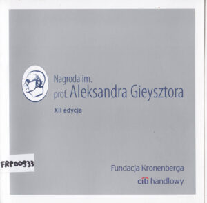 Nagroda im. pof. Aleksandra Gieysztora XII edycja
