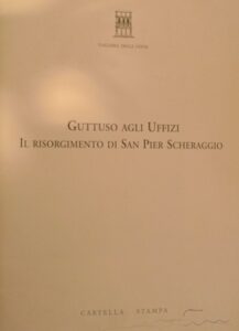 Guttuso agli Uffizi: Il risorgimento di San Pier Scheraggio. Cartella stampa