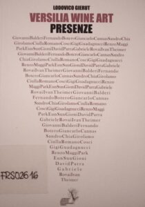 Versilia Wine Arte. Presenze