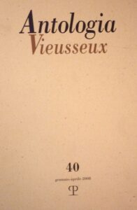 Antologia Vieusseux – n. 40, gennaio-aprile 2008 Raccontare la periferia