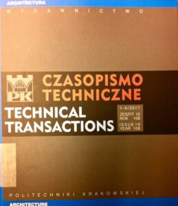 Czasopismo techniczne / Technical Transactions 1-A/2011