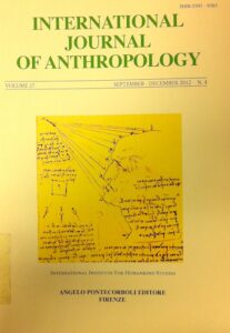 International Journal of Anthropology. Volume 27