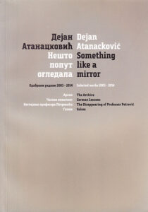 Dejan Atanackovic. Something like a mirror. Selected works 2003-2014