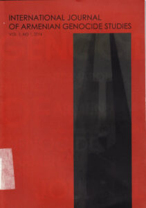 International Journal of Armenian Genocide Studies. Vol. 1. NO 1,2014
