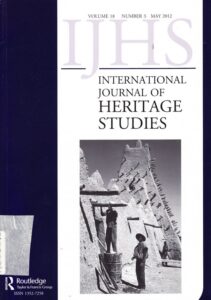 IJHS – Interational Journal of Heritage Studies, vol. 18, N. 3, May 2012