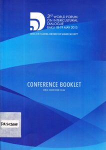 Conference Booklet
3th World Forum on intercultural dialogue 
Baku 18-19 May 2015