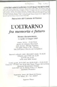 L’ OLTRARNO FRA MEMORIA E FUTURO