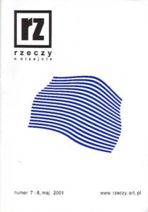 RZ. rzeczy o dizajnie. Numer  7-8,maj 2001