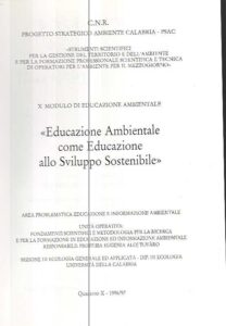 Educazione ambientale come educazione allo Sviluppo Sostenibile