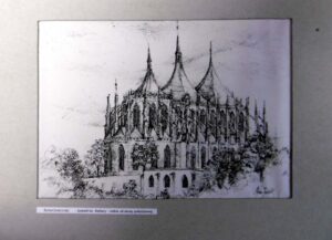 Kosciol sw. Barbary – widok od stromy poludniowej (Church of Saint Barbara)