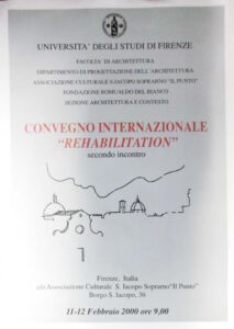 Poster “Convegno Internazionale Rehabilitation. Secondo incontro “