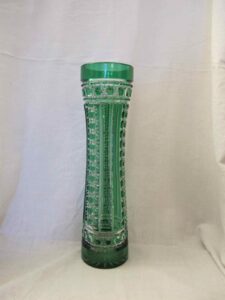 Cut crystal vase