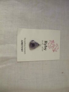 Hard stone (Amethyst) amulet