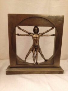 Virtuvian man statuette