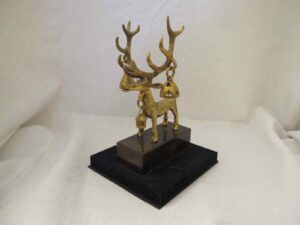 Statuette of a Georgian antler stag