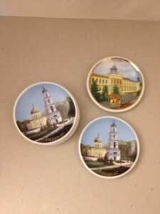 Set of six souvenir plates (Chisinau, Moldavia)
