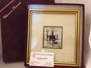 Framed commemorative stamp