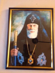 Framed image of the Patriarch of Georgia (Ilia II)
