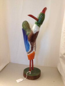 Carved wooden rooster