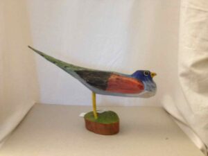 Carved wooden bird