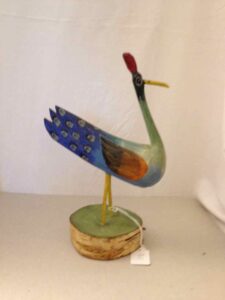 Carved wooden bird