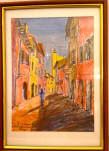 Pastel view of San Gimignano