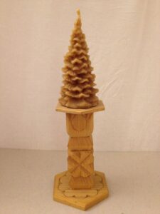 Candlestick with candle
