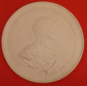 Plaster cast of a medal (Peter the Great)
