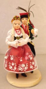 Souvenir couple in tradition dress (Cracow)