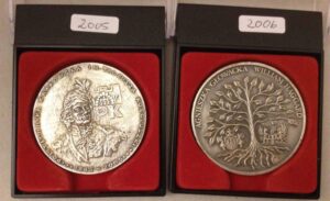 Two commemorative medals