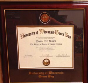 46-Honorary Doctorate University of Wisconsin-Green Bay
