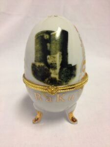 Souvenir egg shaped box (Baku, Azerbaijan)