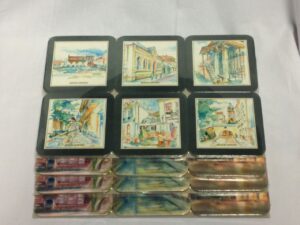 Three sets of souvenir coasters (Cracow)