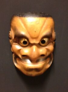 Unfinished noh mask