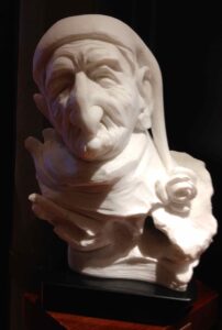 Marble bust of The imaginary patient (Il malato immaginario)