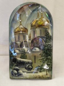 Free standing plaque (Kremlin in the winter)