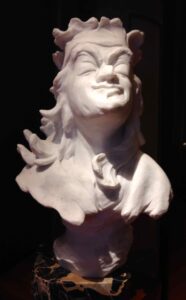 Marble bust of The self invented King (Il re inventatosi)