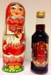 Matrioska with liquor bottle