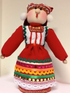 Fabric standing Doll