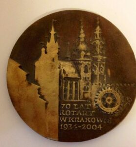 Commemorative medallion Cracow Rotary