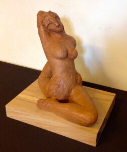 Sculpture of a nude dancer